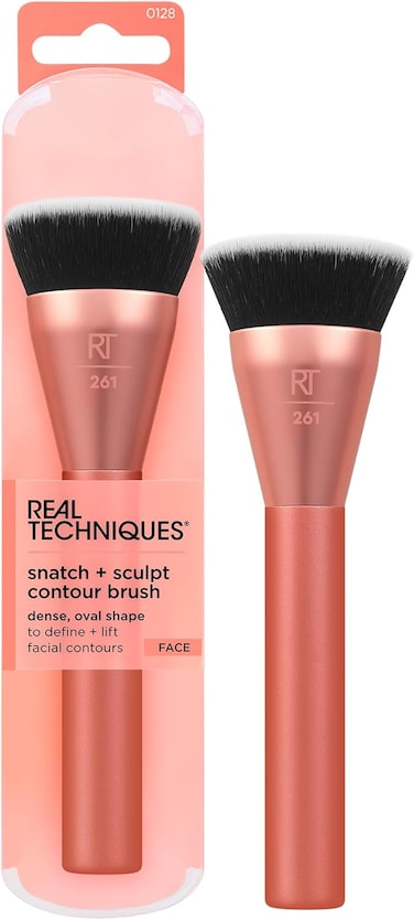 Real Techniques Snatch + Sculpt Contour Brush For Contouring, For Bronzing 1 Count