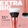 Real Techniques Extra Big Stippling Brush, Large Makeup Brush For Liquid &amp; Cream Foundation, BB Cream, CC Cream, &amp; Skin Tints, XL Oversized Brush, Cruelty-Free, Synthetic Bristles, 1 Count