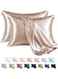 2 Pack Silk Satin Pillowcase, Satin Pillowcase for Hair and Skin, Queen Size Pillow Cases Set of 2, Silky Pillow Cover with Envelope Closure