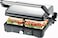 KENWOOD Grill 2000W Contact Health Grill Panini Press with Variable Temperature, 3 Grill Positions for Panini, Burger, Sandwich, Pizza, Steak, Chicken, Fish, Vegetables HGM31.000SI Black/Silver