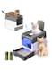 HopHop&reg; UV Cat Litter Box Large with Two Way Entry &amp; Exit, Spacious and Easy to Clean Cat Box for All Cat Sizes, Closed Large Cat Litter Box with Lid, 35x36x48 Cm 2 Trash Bag Rolls &amp; 1 Scoop (Large)