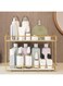 Bewinner Bathroom Storage Shelf 2 Tier, Multi Fuctional Makeup Organizer Wall Mounted Corner Organizer Standing Rack for Living Room Bedroom Kitchen (Large Size)