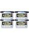 Moisture Absorber Activated Charcoal Mold - proof Deodorizing Desiccant Dehumidifier Boxes Fragrance Free Humidity Absorber for Bathroom Closet Wardrobe Kitchen 4 Packs,420ml, Black(4)