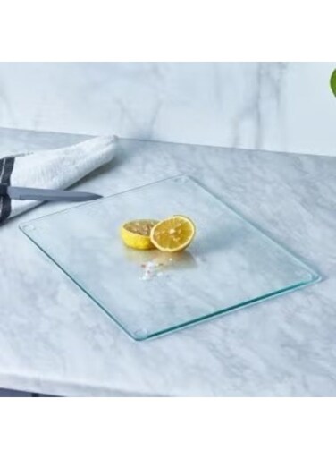 Gross Transparent Tempered Glass Cutting Board Resistant to Scratch, Heat and Breakage 25 x 35 cm