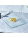 Gross Transparent Tempered Glass Cutting Board Resistant to Scratch, Heat and Breakage 25 x 35 cm