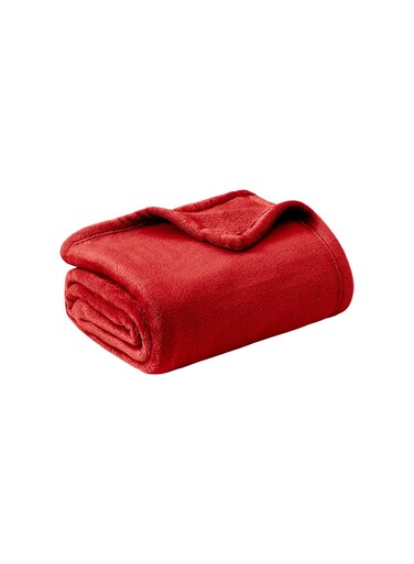 Royal Fleece blanket 310 GSM Extra Soft Fleece All Season Blanket 160 x 220 Red