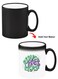 Color Changing Heat Sensitive Ceramic Mug, Image Revealed When HOT Liquid is Added! Reuse reduce