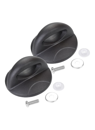 Universal Pot Lid Replacement Knobs, Glass Lid Handles Knobs Kitchen Cookware Pan Lid Holding Knobs, Bakelite Knobs with Screw 2 Pcs for Pots, Pans and Skillets
