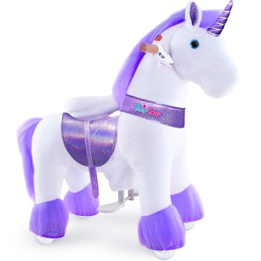 PonyCycle Kids Riding Horse Purple Unicorm - Small
