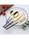 Premium Cutlery Set Black/Gold
