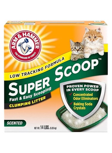 Arm &amp; Hammer Super Scoop Clumping Litter, 6.35 kg