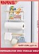 Refrigerator Spice Storage Shelf,Magnetic Holder Refrigerator Side Hanging Organizer,Spice Rack Organizer Paper Towel Holder,Large Weight Capacity Rustproof Spice Jars Rack,Strong Magnetic Shelf