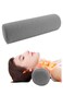Cervical Neck Roll Foam Pillow, Round Neck Support for Sleeping, Bolster Pillow for Bed, Legs, Back and Yoga, Removable Washable Cover, 4.7 Inch Diameter x 17 Inch Long (Grey)