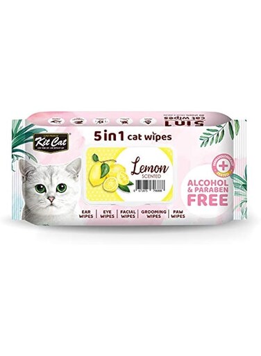 Kit Cat Wet Wipes Lemon Scent