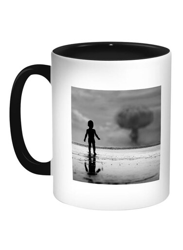 Consequences Of Wars Printed Coffee Mug Black/White/Grey