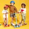 Yvolution Glider KIWI Kids Scooter &ndash; Ages 3&ndash;8, 3 Wheel Scooter, Adjustable Handlebar, LED Wheels, Wide Deck, Lean-to-Steer &amp; Foldable Design