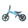 دراجة التوازن Yvolution Velo Junior باللون الأزرق - دراجة توازن للأطفال الصغار من عمر 1.5 إلى 3 سنوات، مقعد ومقود قابلان للتعديل، تحويل من وضع العجلة الخلفية المزدوجة إلى وضع العجلة الواحدة (YT16B2)