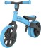 دراجة التوازن Yvolution Velo Junior باللون الأزرق - دراجة توازن للأطفال الصغار من عمر 1.5 إلى 3 سنوات، مقعد ومقود قابلان للتعديل، تحويل من وضع العجلة الخلفية المزدوجة إلى وضع العجلة الواحدة (YT16B2)