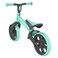 دراجة التوازن Yvolution Velo Junior باللون الأخضر - دراجة توازن للأطفال الصغار من عمر 1.5 إلى 3 سنوات، مقعد ومقود قابلان للتعديل، تحويل من وضع العجلة الخلفية المزدوجة إلى وضع العجلة الواحدة (YT16G2)