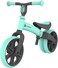 دراجة التوازن Yvolution Velo Junior باللون الأخضر - دراجة توازن للأطفال الصغار من عمر 1.5 إلى 3 سنوات، مقعد ومقود قابلان للتعديل، تحويل من وضع العجلة الخلفية المزدوجة إلى وضع العجلة الواحدة (YT16G2)