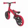 دراجة التوازن Yvolution Velo Junior باللون الأحمر - دراجة توازن للأطفال الصغار من عمر 1.5 إلى 3 سنوات، مقعد ومقود قابلان للتعديل، تحويل من وضع العجلة الخلفية المزدوجة إلى وضع العجلة الخلفية المفردة