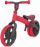 دراجة التوازن Yvolution Velo Junior باللون الأحمر - دراجة توازن للأطفال الصغار من عمر 1.5 إلى 3 سنوات، مقعد ومقود قابلان للتعديل، تحويل من وضع العجلة الخلفية المزدوجة إلى وضع العجلة الخلفية المفردة