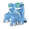Yvolution Twista Skates Blue &ndash; 2-in-1 Learner to Inline Skates for Kids, Converts With Button, No Tools Needed, Adjustable Size 3&ndash;12J, Soft Curved Design (YC01B4)
