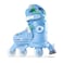 Yvolution Twista Skates Blue &ndash; 2-in-1 Learner to Inline Skates for Kids, Converts With Button, No Tools Needed, Adjustable Size 3&ndash;12J, Soft Curved Design (YC01B4)