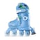 Yvolution Twista Skates Blue &ndash; 2-in-1 Learner to Inline Skates for Kids, Converts With Button, No Tools Needed, Adjustable Size 3&ndash;12J, Soft Curved Design (YC01B4)
