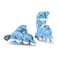 Yvolution Twista Skates Blue &ndash; 2-in-1 Learner to Inline Skates for Kids, Converts With Button, No Tools Needed, Adjustable Size 3&ndash;12J, Soft Curved Design (YC01B4)