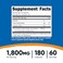 غلوكومانان نوتريكوست 1800 ملغ لكل حصة، 180 كبسولة