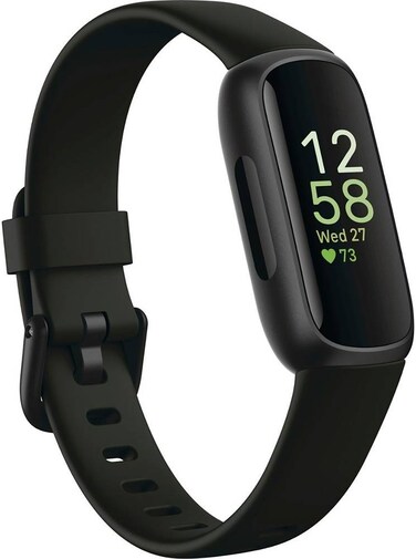 Fitbit Inspire 3 Health &amp; Fitness Tracker with Stress Management - Black / Midnight Zen (International Version)
