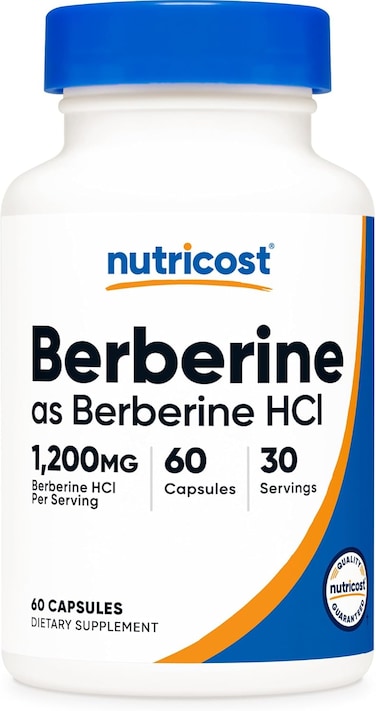 Nutricost Berberine HCl 1200mg, 60 Vegetarian Capsules - Gluten Free &amp; Non-GMO