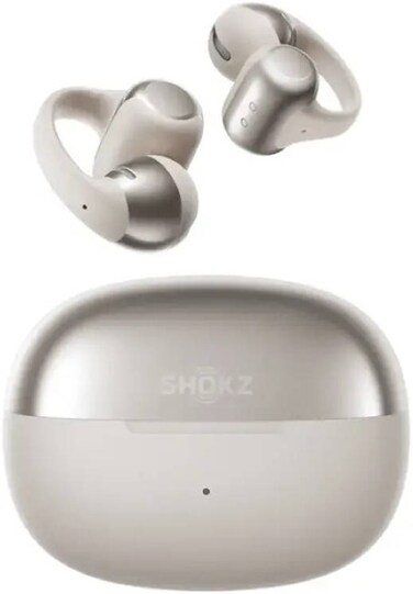 SHOKZ OpenDots ONE Wireless Open-Ear, Clip-On Earbuds, Ergonomic JointArc Fit with Dual-Driver Bassphere Technology, Dolby Audio, 40-Hour Battery Life, IP54 Water Resistance - Grey (International Version)