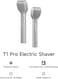 Laifen T1 Pro 1-Blade Electric Shaver, High-Speed 12,000 Cuts - Silver