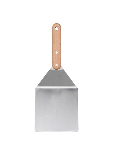 Hamburger Turner, 30cm &acirc;&euro;&ldquo; Stainless Steel/Beech