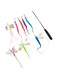 9pcs Butterfly &amp; Dragonfly Design Cat Teaser Toys Set Cat Wand Refill Wand Replacement Interactive String Plush Toys for Indoor Cats Kittens (Multicolor, One size)