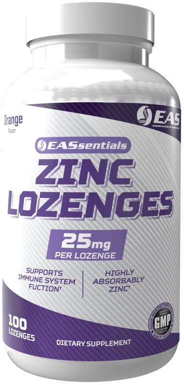 Experimental and Applied Sciences EAS Zinc Lozenges, Supports Immune Function, Orange, 100 Lozenges