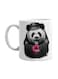 Print Printed Ceramic Mug White/Black/Purple