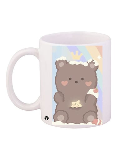Printed Ceramic Coffee Mug Multicolour