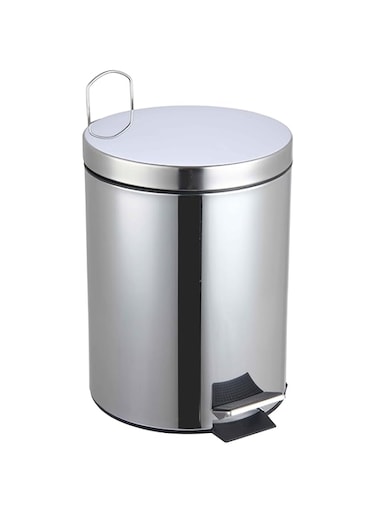 Feelings dustbin 5 Liter Stainless Steel Round Step Dustbin   Stainless Steel Trash Bin   Plastic Bucket Inside Bin   Dustbin for Kitchen, Office, Bathroom, Restaurant