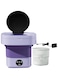 Mini Folding Washing Machine Automatic Clothes Washing Machine Portable Lightweight Underwear Washer for Travel Camping Apartment Laundry (Purple)