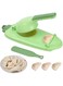 COAOD 2 In 1 Dumpling Maker Mould, Household Plastic Dumpling Press Machine Mold and Skin Dough Presser, Manual DIY Kitchen Gadgets for Easy Dumpling Wonton Ravioli Pastry Pie Making 1
