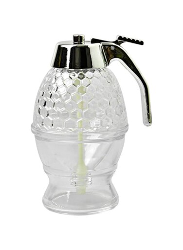 asionvew Honey Dispenser No Drip Condensed Jar - 200ml Stand Container 8oz Reusable (1Pcs)