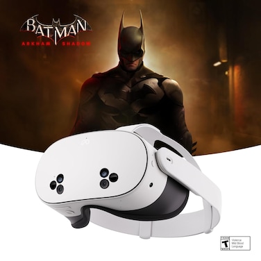 Meta Quest 3S 256GB Get Batman Arkham Shadow and a 3-Month Trial of Meta Quest+ Included All-In-One Headset - White
