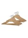 10-Piece Wooden Hanger Set Brown
