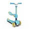 Yvolution Glider 2-in-1 Scooter &ndash; Ride-On &amp; Scooter Convertible for Toddlers, Adjustable Seat &amp; Handlebar, Lean-to-Steer, Blue/Yellow (YT09Q4)