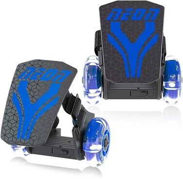 زلاجات نيون ستريت رولرز، زلاجات بكعب وامض للأطفال من عمر 6 سنوات فما فوق (أزرق داكن)