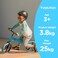دراجة التوازن للأطفال الصغار Yvolution Y Velo Junior، دراجة تدريب بدون دواسات بعجلات 9 بوصة، هدية خارجية مناسبة للأطفال من عمر 18 شهرًا إلى 5 سنوات (بنين وبنات).