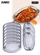 10 Pcs Disposable Aluminium Rectangle Containers,Reusable Foil Trays,Heavy Duty Aluminum Foil Trays Containers,High Temperature Resistance,Resistant to Deformation,for Party, Wedding, Catering, 35.2*24.7*2.4CM